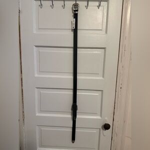 ASOS Sleek Black Belt with Silver Buckle